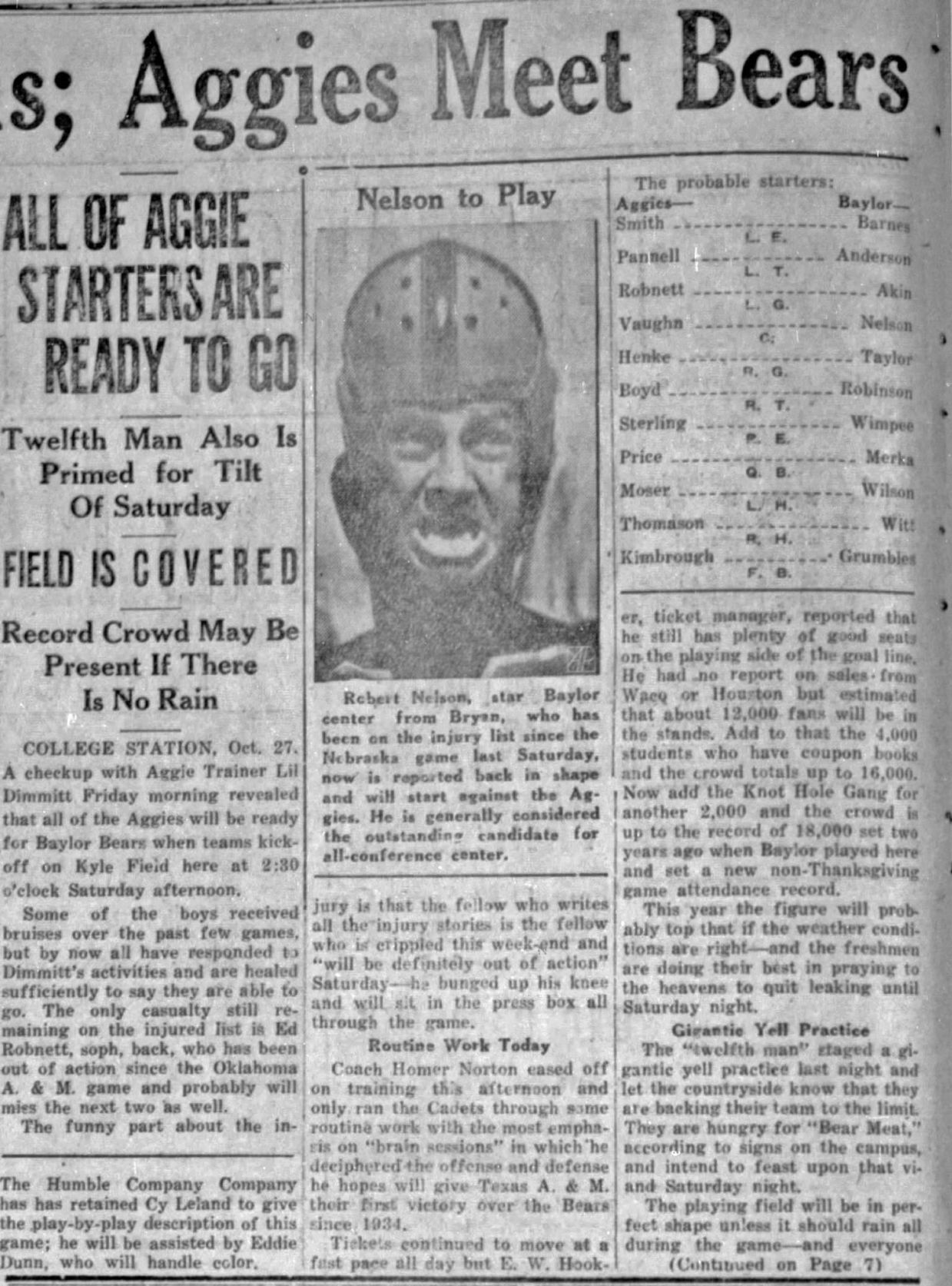 The Eagle Archives: October 27, 1939